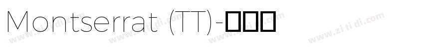 Montserrat (TT)字体转换